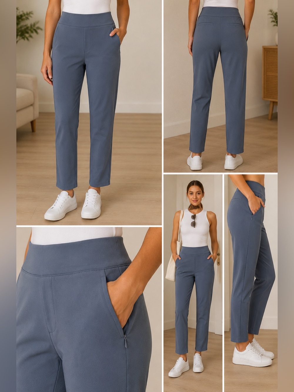 Athleta Endless High Rise Pant – Granite Blue – Size 6